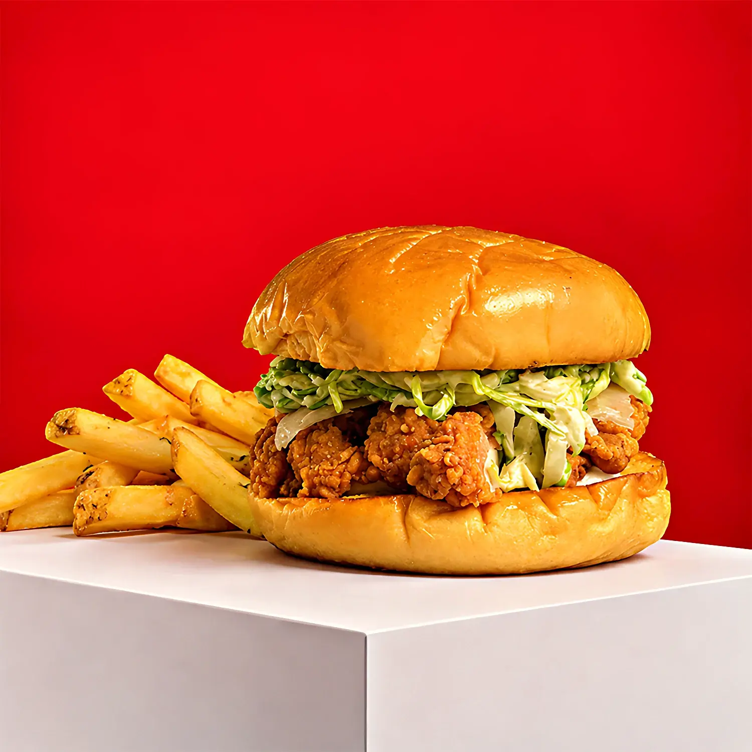 Chicken Burger & Fries